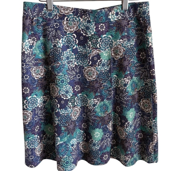 REI Womens M Floral Travel Skirt Quick Dry Stretch Active Outdoor Hiking Casual - Picture 1 of 6